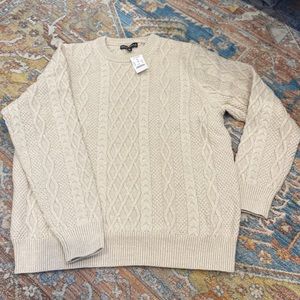 J Crew Mercantile cable knit sweater. Never worn. XL